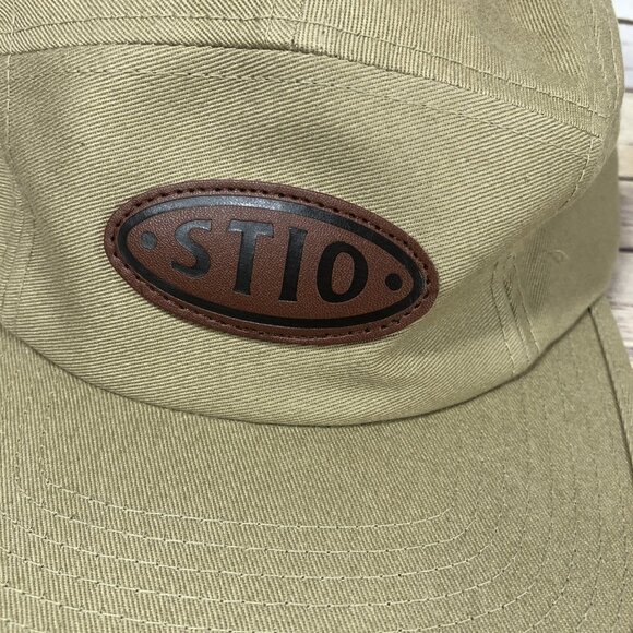 STIO Seal 5 Panel Adjustable Hat The Classics Yupoong Khaki Beige Outdoors Trail - Picture 6 of 9